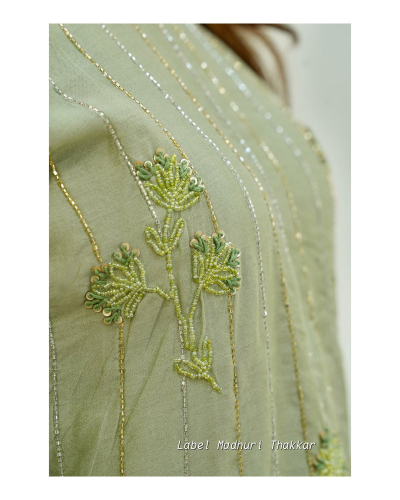 Mehendi Green Handwork Suit