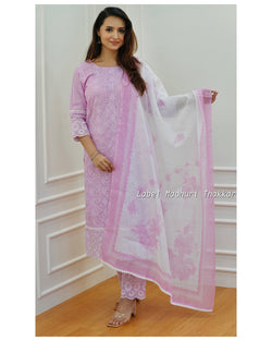 Lilac Cutwork Suit