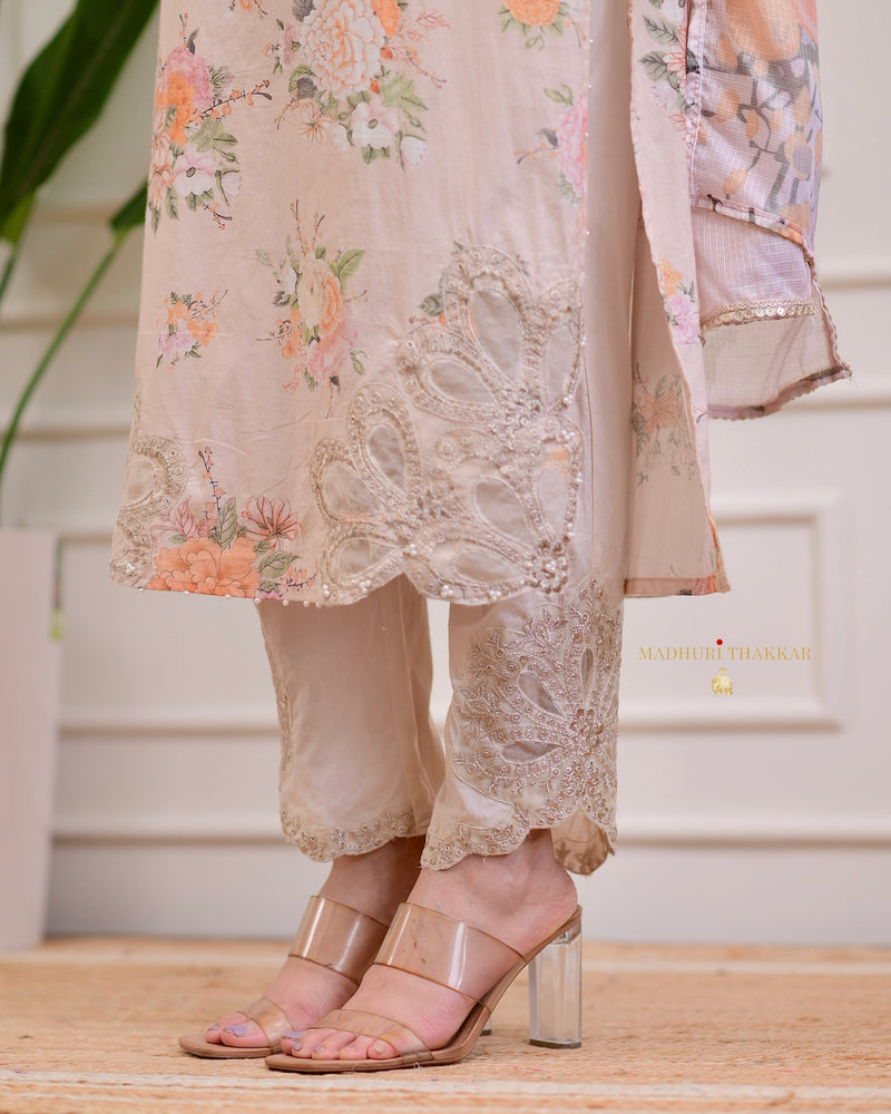 Ivory Karachi Embroidered Premium Cotton Suit