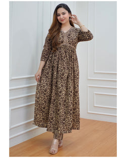 Brown Alia Kurta Set