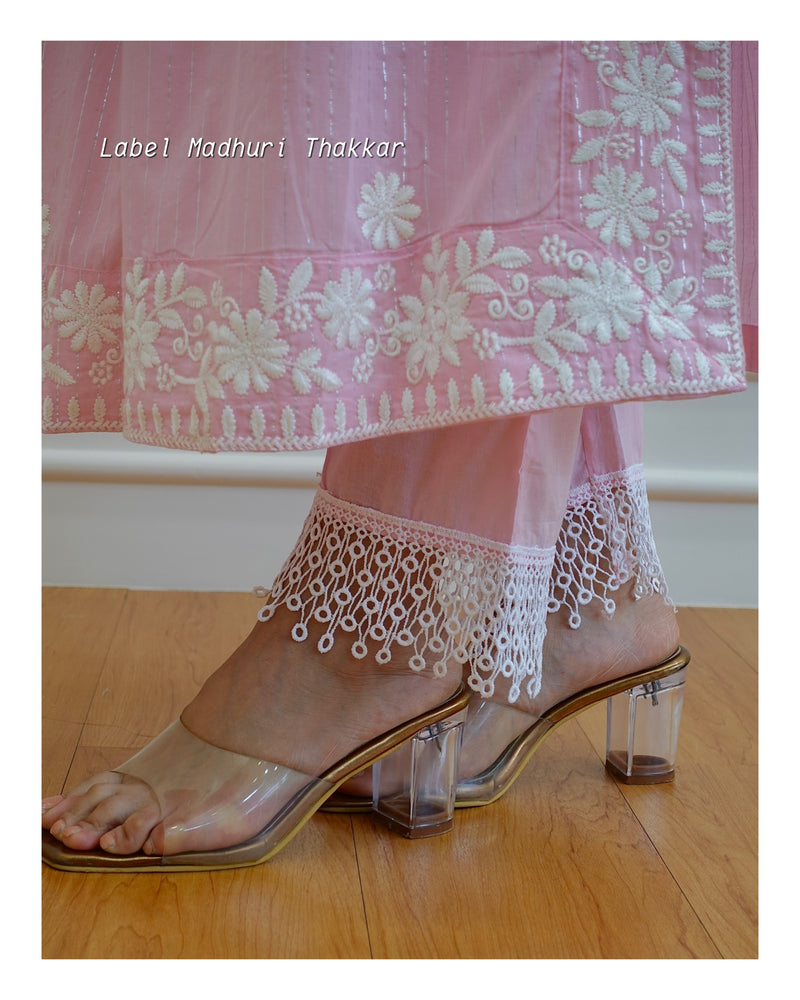 Pink Chikankari Nayra Suit