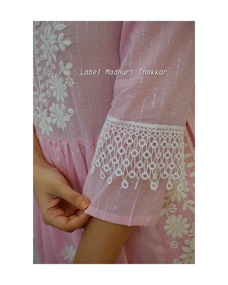 Pink Chikankari Nayra Suit