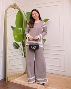 Ash Grey Knitted Double Panel Track Set