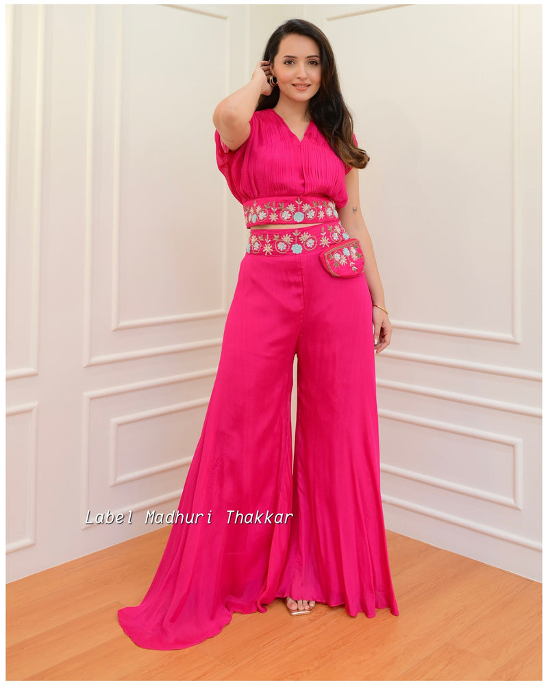 Pink Chinnon Handwork Festive Co-ord