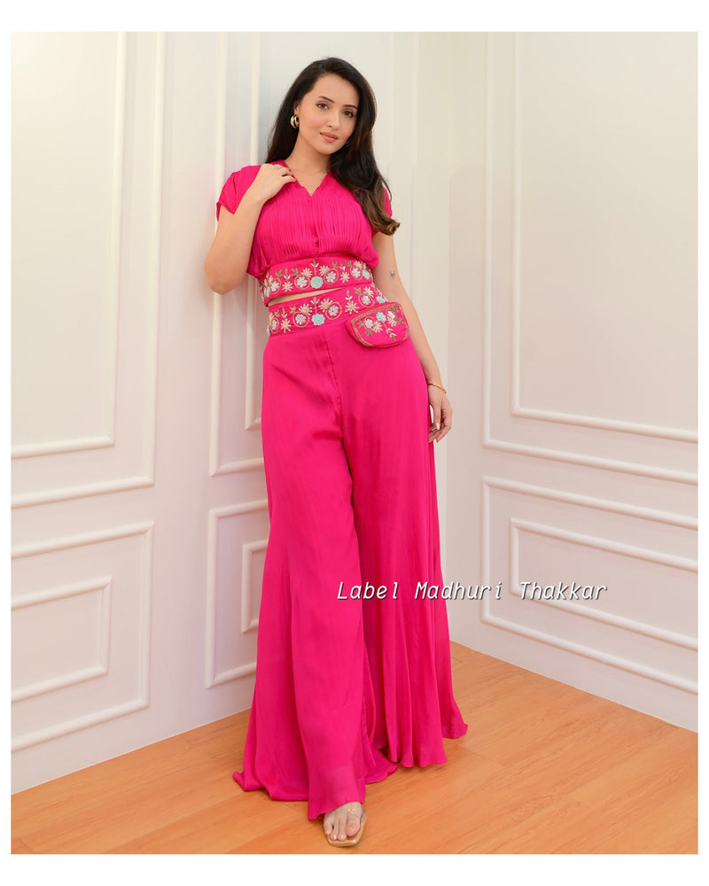 Pink Chinnon Handwork Festive Co-ord