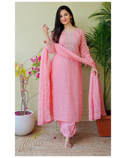 Pink Afghani Suit Set