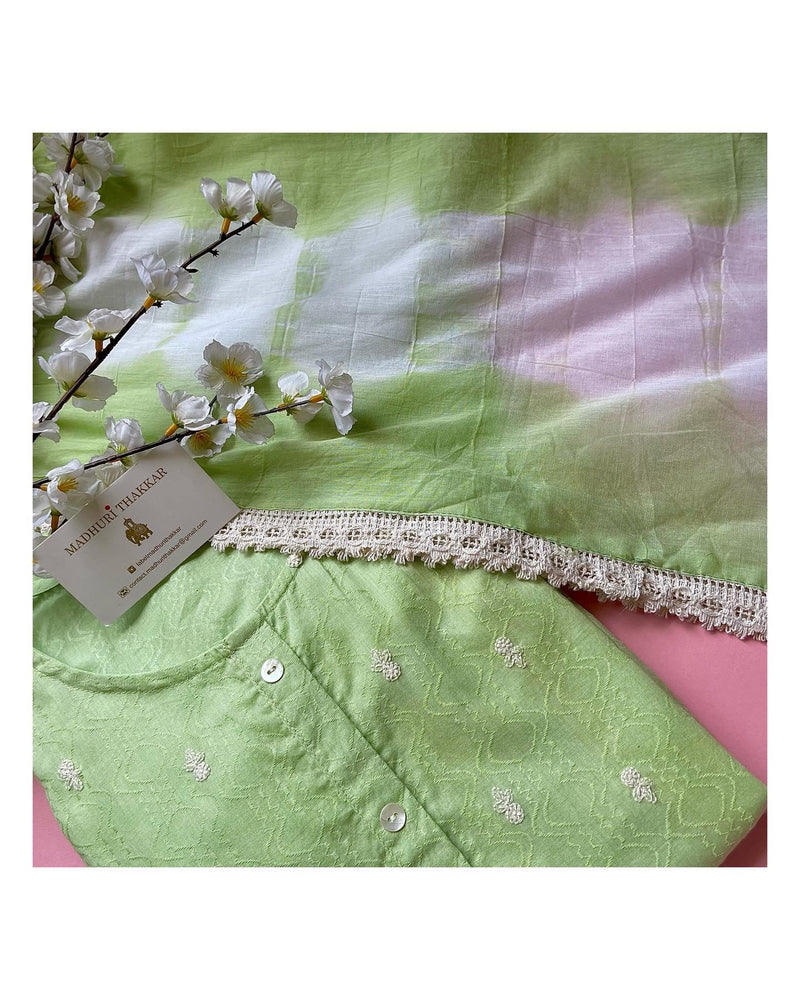 Mint Green Threadwork Suit