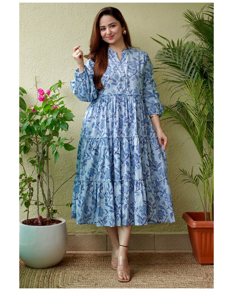 Blue Cotton Dress