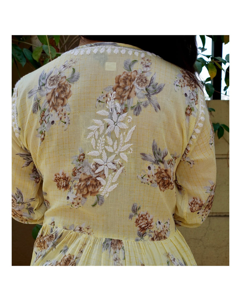 Yellow Lucknowi Chikankari Kurta