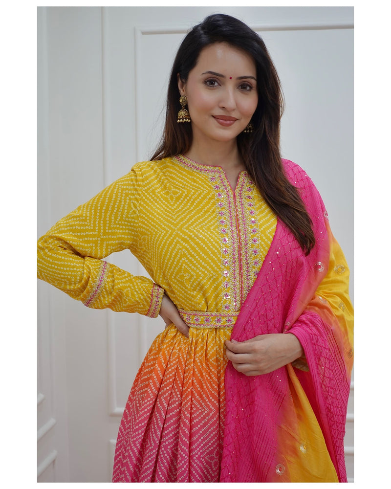 Buy Yellow Anarkali Suit Online at Best Price