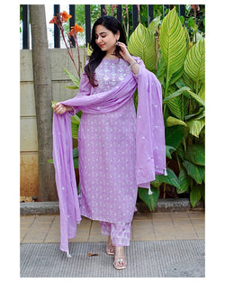 Lavender Gotapatti Suit Set