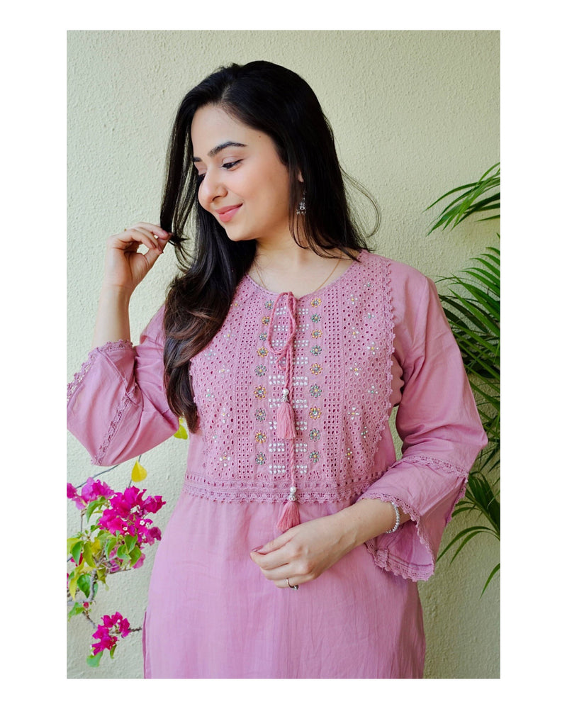 Lavender brand outlet kurtis