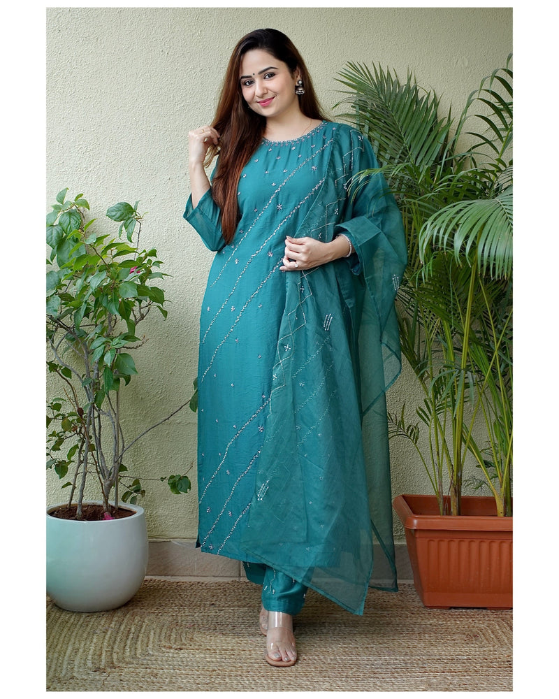 Rama Green Handwork Suit