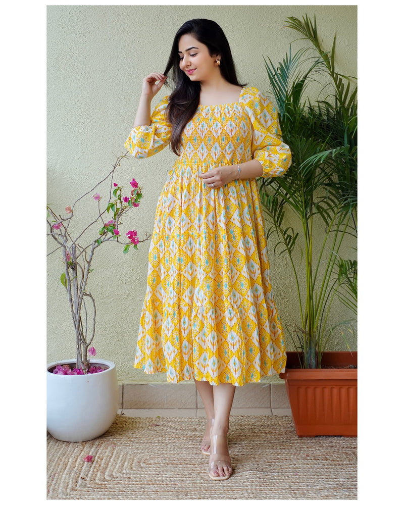 Yellow Cotton Dress