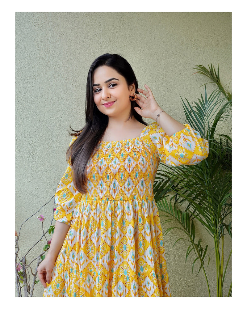 Yellow Cotton Dress