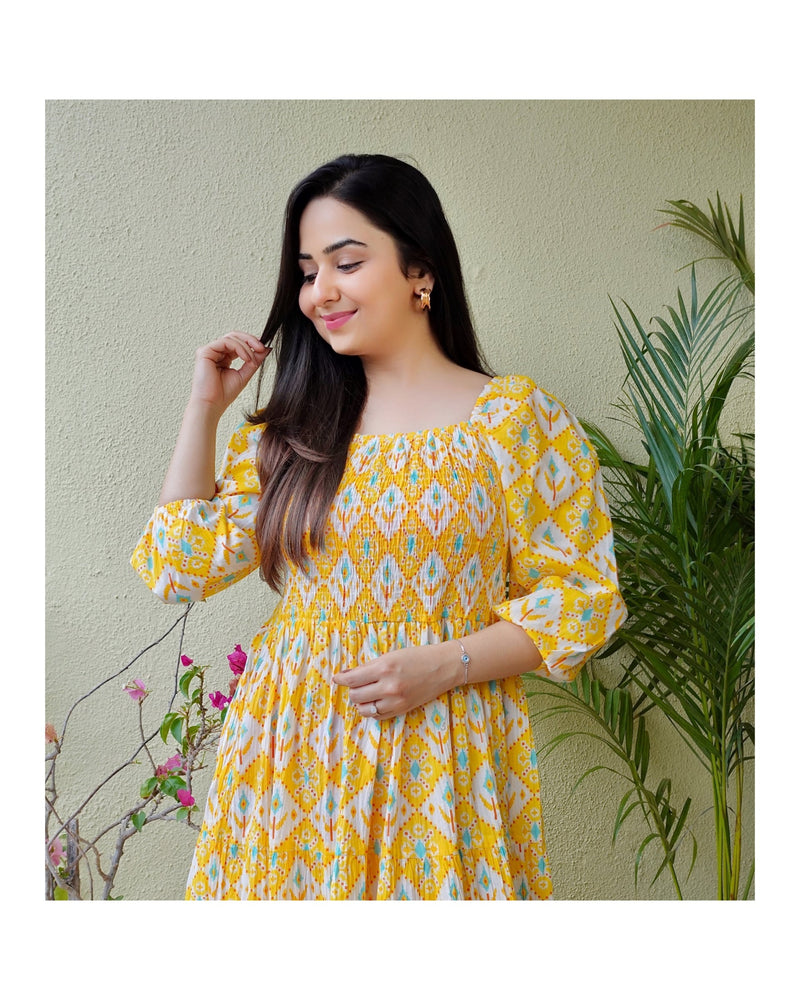 Yellow Cotton Dress